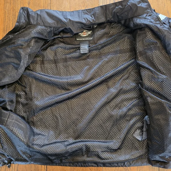 Harley-Davidson Black and Gray Windbreaker Jacket - Picture 5 of 14